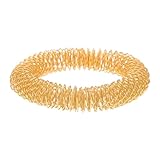 Healvian 3stücke Wrist Massage Aus Metall Für Damen Und Mädchen Akupressur-armband Zur Entspannung Goldene Farbausführung Für Stressabbau Und Fingerermüdung Unterstützt Die