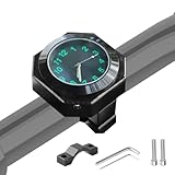 SGZIOO Motorrad Uhr Wasserdicht, Fahrraduhr für Lenker, Motorraduhr, Motorrad-Uhren, Quarz-Design in Aluminiumlegierung für Fahrrad und Motorrad Lenker
