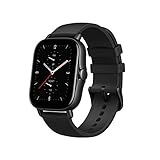 Amazfit Smartwatch GTS 2e GPS 1,65''Aktivitätstracker für Fitness und Gesundheit mit 90 Sportmodi, 14 Tagen Akkulaufzeit, Überwachung von SpO2, Herzfrequenz, Schlaf, Stress für Herren Damen (Schwarz)