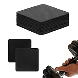 OUDQFCJ 12 Stück Griffpolster, Neopren Workout Pads für Gewichtheben, Fitness, Bodybuilding & Krafttraining, Alternative für Trainingshandschuhe, für Frauen & Männer Schwarz