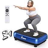 Vibrationsplatte, EvoSpark Vibrationsplatte Testsieger 2025 Verbesserte mit Doppelmotoren für Abnehmen, Ganzkörpertraining - Massagegerät, 450 LBS Power Plate Vibrationsplatte für Home Workout