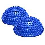 Enjoy Fit® Balance Igelball Noppenball Massageball Halbkugel 2er Set (Blau)