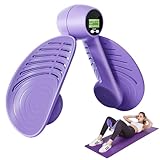 Oberschenkeltrainer, Beckenbodentrainer Für Frau, Trainingsgerät Für Weibliches Gesäß Mit Intelligenter Zähl, Trimmer-Innenschenkel, Beckenboden Trainer Für Hüfttraining, Armtraining (Hellviolett)
