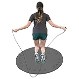 Runde Sprungmatte Sportmatte, Rutschfeste Verdickte Yoga Matten, Jump Rope Mat, Strapazierfähige Springseilmatte, Für Indoor Und Outdoor Sportarten, 60x60cm