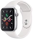 Apple Watch Series 5 44mm (GPS) - Aluminiumgehäuse Silber Weiß Sportarmband (Generalüberholt)