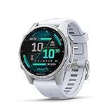 Garmin fēnix 8 43mm – hochwertige Multisport-Smartwatch mit 1,3' AMOLED Touch-/Tastendisplay, Taschenlampe, TOPO-Karten, über 80 vorinstallierte Sport-Apps, Telefonie, Music Pay