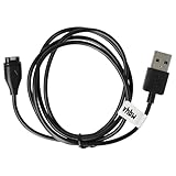 vhbw USB Ladekabel kompatibel mit Garmin Approach S62, Approach S60 Smartwatch, Fitnesstracker - Ladestation Schwarz, 100 cm