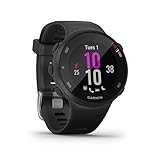 Garmin Unisex – Erwachsene Forerunner 45 S – GPS-Laufuhr im schlanken und leichten Design, Trainingspläne, Fitness Tracker, Schwarz, S