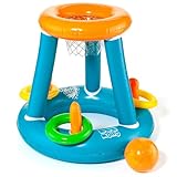 MOLTO | Aufblasbares Basketballspiel für Pool und Garten – aufblasbarer Korb für Kinder – Outdoor-Basketballspiel – inklusive aufblasbarem Ball