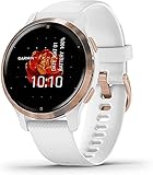 Garmin Venu 2S – schlanke GPS-Fitness-Smartwatch mit ultrascharfem 1,1“ AMOLED-Touchdisplay, Gesundheitsfunktionen, über 25 vorinstallierten Sport-Apps, Garmin Music & Garmin Pay