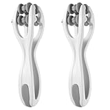 2 Stück Finger Massage Roller, Hand- und Fingermassagegerät, Handmassagegerät für Erwachsene, 360 Grad Silikon-massageroller, Doppelseitiger Massageball Selbstmassagerolle für Muskel Entspannen