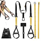 Schlingentrainer,Sling Trainer für EIN Ganzkörpertraining,Schlingentrainer für Zuhause mit Griffen Fitness Trainer für Reisen und Workout Out Indoor & Outdoor Homegym,der Gewichten von bis zu 320KG