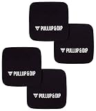 PULLUP & DIP Griffpads Griffpolster [4er Set] für Klimmzüge, Fitness, Bodybuilding & Krafttraining, 2 Paar Neopren Grip Pads, Trainings Pads als Alternative zu Trainingshandschuhen für maximalen Griff