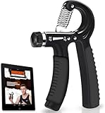 Unterarmtrainer - 5-60 kg Verstellbarer Handtrainer mit E-Book - unterarm trainingsgerät verbesserte Kraft & Grip: Handgelenk Arm Unterstützung & Grip-Rehabilitation