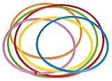 Betzold Sport - Hula-Hoop-Reifen Regenbogen-Set 6 Stück Fitness Gymnastik-Reifen Kinder