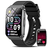 2025 Neu Smartwatch Herren Damen mit EKG/ΒΙυtｚυcker,1,57'HD Fitnessuhr mit Telefonfunktion SOS FitnessTracker Sportuhr 24/7 ΒΙυtdrυck SpO2 Pulsuhr Schlafmonitor Schrittzähler Smartband für Android iOS