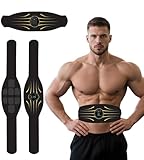 Zhailyn EMS Trainingsgerät Ganzkörper, Bauchtrainer Elektrisch Muskelstimulator EMS Bauchmuskeltrainer Fitness Electric Stimulators 10 Modi & 30 Intensitäten Zero Hard Homeful Übung