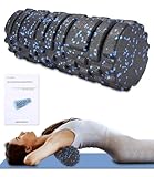 Faszienrolle mit 3D-Texturmassage,Hochdichte Faszienrolle,Foam Roller für Gymnastikrolle RückenFoam Roller für Yoga,Muskelmassage,Bindegewebsstoffwechsel,Muskelverspannungen lindern,Benutzerhandbuch