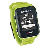 Sigma Sport iD.TRI GPS Triathlon-Uhr mit Trainings- und Wettkampffeatures, Navigation, Smart Notifications, leicht und wasserdicht, inkl. Fahrradhalterung