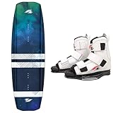 F2 Set Wakeboard Coast Ocean 138cm mit Wakebindung Team Boot L/XL