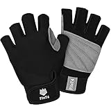 FitsT4 Sports Surfhandschuhe 3/4 Finger gepolsterte Anti-Rutsch-Handschuhe zum Wasserski Kanufahren,Windsurfen,Kiteboarding,Segeln,Kajakfahren,SUP Stehpaddeln