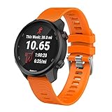 ISABAKE Armband für Garmin Forerunner 245/245 Music, 645/645 Music, Vivoactive 3/3 Music, QuickFit Armbänder 20mm Weichsilikon Ersatzarmbänder für Garmin Watch Uhrenarmbänder