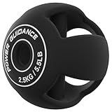 POWER GUIDANCE 3 in1 Krafttraining - Kurzhantel, Langhantel & &Medizinball, Erreichen Sie die Spitzenleistung beim Training und minimieren Sie gleichzeitig den Druck auf die Gelenke (Schwarz-2,5 kg)