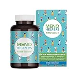 MENO HELPERS NIMM’S LEICHT für die Wechseljahre, natürlich & vegan, mit Mönchspfeffer, Hopfen, Fenchel, Melisse Vitamin D3, Vitamin B6, Vitamin B2, 60 Kapseln