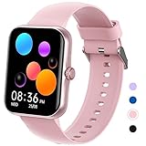 Smartwatch Kinder, 1.83 HD Voll Touchscreen Fitnessuhr, IP68 wasserdichter Kinder Fitness Aktivitäts Uhr, Schrittzähler, Wecker, 37 Sportmodi, Kinderuhr Telefon für Jungen Mädche Teenager (Rosa)