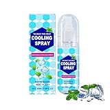 Mint Cool Spray, Kühlspray für Heißes Wetter, Sommerliches Erfrischungsspray für Gesicht und Körper, Natural Refreshing Spray Kühlende, Lang Anhaltende Frische (1pc)