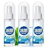 Sofortige Körperkühlspray - 3er Pack Lang anhaltender Erfrischungsnebel für heiße Tage - Schnelle Abkühlung für Outdoor Sport, Camping & Wandern - Ideal für Frauen, Männer & Kinder - Schweißlinderung
