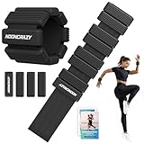 Handgelenkgewichte Knöchelgewichte Set 2er (je 0,5 kg), Tragbares Gewichtsmanschetten Fuß, Ankle Weights Ideal für Pilates, Yoga, Gehen, Jogge, Aerobic, Physiotherapie für Frau Mann