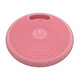 BK 2.0 Balance Cushion für Stabilität und Koordination by Barbara Klein mit Griff für einen gesunden Rücken| Luftpumpe gratis inbegriffen! (Grau) (Pink)
