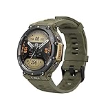 Amazfit T-Rex 2 47mm Outdoor Smartwatch, Multisport-GPS-Fitnessuhr, 10 ATM wasserdichte militärische Sportuhr mit Höhenmesser, Barometer, Kompass, Herzfrequenz- und SpO2-Überwachung