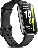 anyloop Smartwatch Damen,1.47'' Fitness Tracker mit Pulsuhr SpO2 Schlafmonitor, Aktivitätstracker mit Schrittzähler und Kalorienzähler, IP68 Wasserdicht Fitnessuhr für Damen Herren, Schwarz