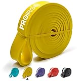 PROIRON Resistance Bands, Widerstandsbänder Set für Kraftraining, Pull Up Fitnessbänder, Bänder Krafttraining für Fitness/Sport/Muskelaufbau/Klimmzug/Yoga/Crossfit- EIN Gelb (18-31kg)