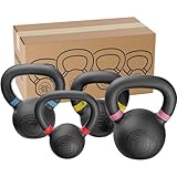 HQ Germany® Powdercoat Kettlebell | Vollguss | 2-32kg | Starter-Sets | ±2,0% Gewichtstoleranz, Gewicht:+Starter-Set (2+4+6+8KG)