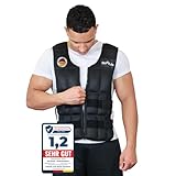 DH FitLife Verstellbare Gewichtsweste 20KG zum Muskelaufbau u. Krafttraining | Weighted Vest | Laufweste Damen Herren | Fitness Trainingsweste