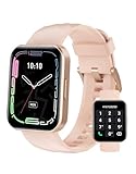 Smartwatch Damen Herren 1.85'' Smart Watch mit Bluetooth Telefonfunktion,Fitness Tracker mit Schrittzähler Uhr Pulsuhr SpO2,Fitnessuhr Damen mit 110+ Sportmodi,Armbanduhr Kompatibel mit iOS Android