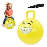 Hüpfball Smile, BPA-Frei, 450mm-bis 50 kg, fördert den Gleichgewichtssinn und die motorischen Fähigkeiten, robust und widerstandsfähig, pflegeleicht