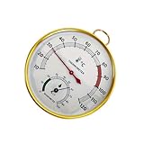 Precisions Saunaraumthermometer Hygrometer Mit Leicht Ablesbarer Skala Temperaturbeständig Für Komfort In Duschzentren Professionelle Saunaausrüstung