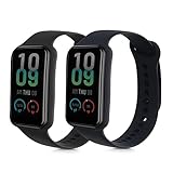 kwmobile 2x Sportarmband kompatibel mit Amazfit Band 7 Armband - Fitnesstracker Band Set aus TPU Silikon