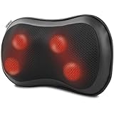 RENPHO Shiatsu Massagegerät, Massagekissen mit Wärmefunktion, Weihnachtsgeschenke, Nackenmassagegerät mit 3 Geschwindigkeiten, 4D Nackenmassage mit Tiefknetmassage, Geschenke für Frauen