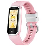 Smartwatch Kinder Fitness Tracker Kinderuhr: Smart Watch mit Schrittzähler Aktivitätstracker Kalorienzähler Pulsuhr Schlafmonitor Uhr Kinder Junge Mädchen Wasserdicht Fitnessuhr für Android iOS