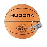 HUDORA Basketball Größe 7 orange, unaufgepumpt - Indoor & Outdoor Gummi-Basketball für Kinder, Jugendliche & Erwachsene - Griffiger Basketball aus Naturgummi für Anfänger & Fortgeschrittene