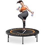 MERACH 102 cm Rebounder Mini-Trampolin für Erwachsene, Fitness-Trampolin bis 150 kg geeignet für Erwachsene, für Indoor- und Outdoor-Training