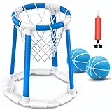CHMYWJ Pool Basketballkorb mit 2 Bällen – Pool Spielzeug Basketballkorb für Pool Spiele, Pool Spielzeug Kinder, basketballkorb Pool zubehör für Pool Party