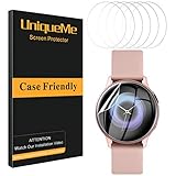 UniqueMe [6 Stück Schutzfolie für Samsung Galaxy Watch 4 40mm / Samsung Galaxy Watch Active 2 40mm Folie, Displayfolie Soft HD TPU Klar Displayschutz