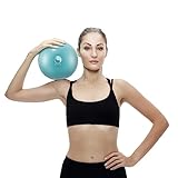 Slim Panda Gymnastikball Klein, 23 cm Pilates Ball mit Aufblasbarem Strohhalm, Soft Yoga Ball Exercise Aufblasbarer Ball für Senioren Therapie, Hause, Fitness, Balance Training
