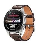 Huawei Watch 3 Pro Klassisches braunes Lederarmband, Fitness Tracker
